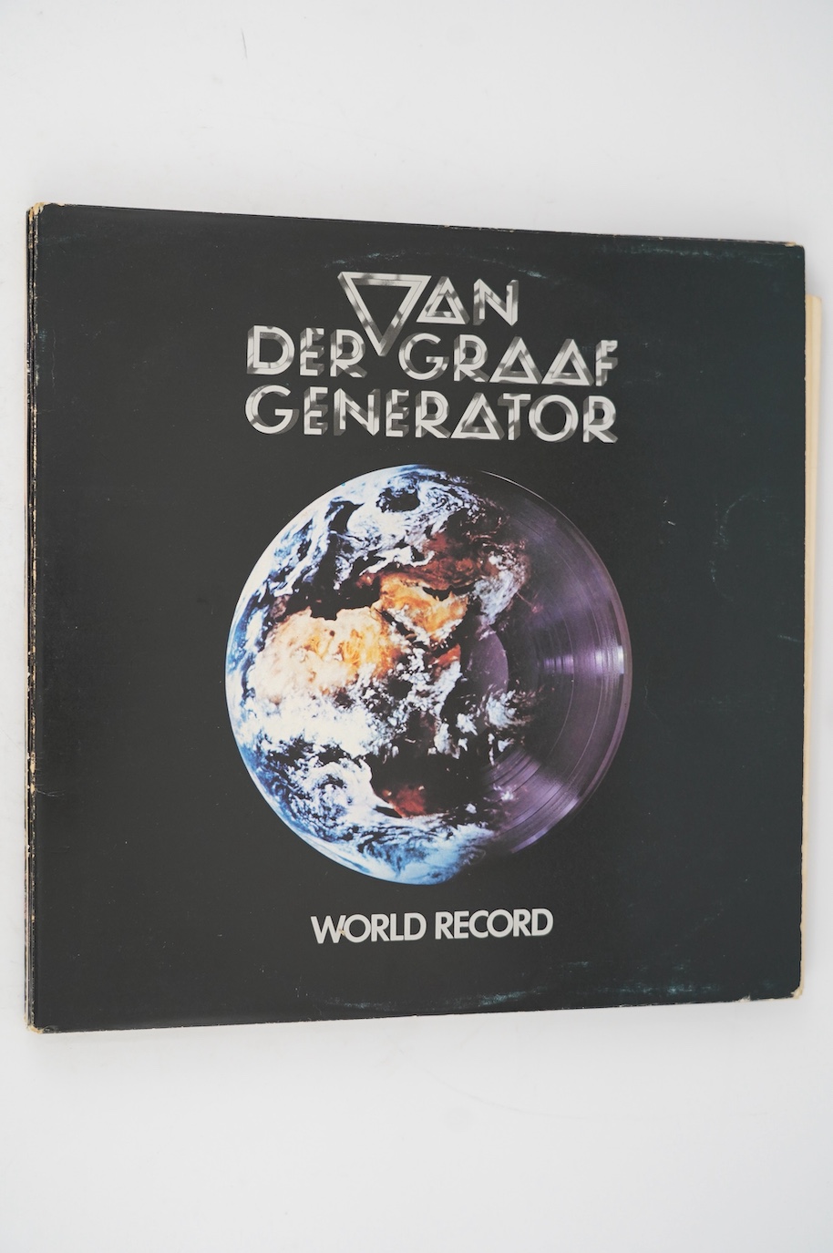 Six Black Sabbath and Van der Graaf Generator LP record albums; World Record and another, Godbluff, 68-71, Technical Ecstasy, Black Sabbath (on WWA label). Condition - fair